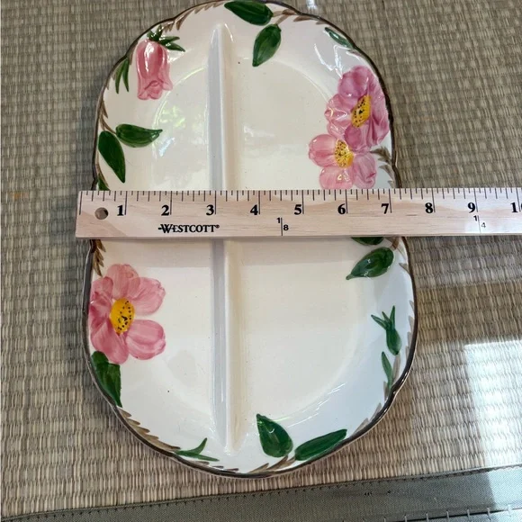 Franciscan Desert Rose relish dish plate - Picture 13 of 15